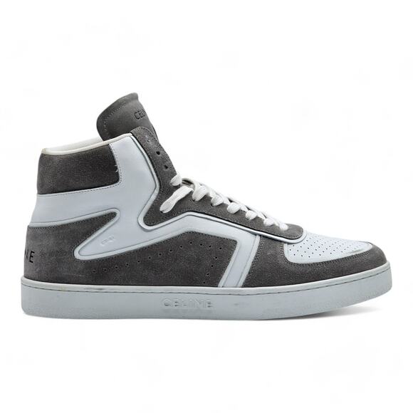 Celine CT-01 High Top Sneakers in White and Gray size 46 $890 - Picture 3 of 9